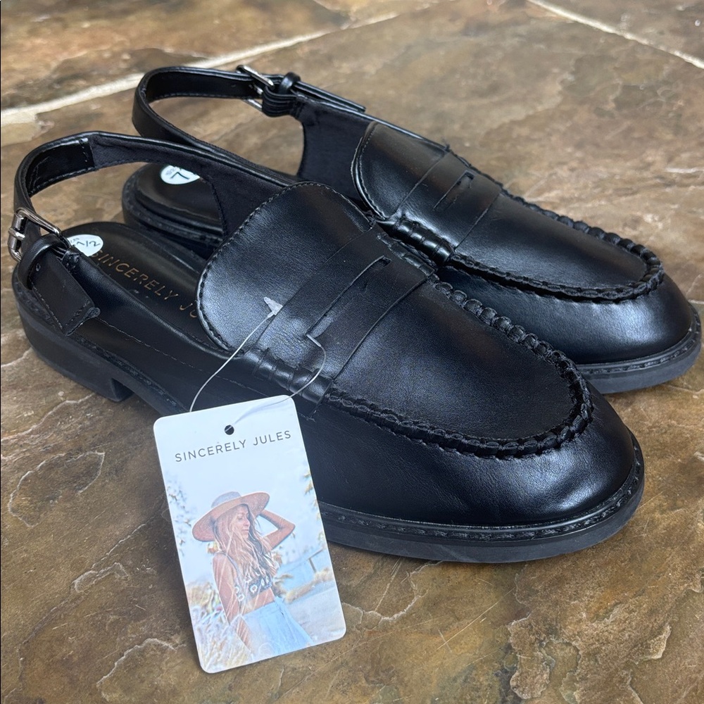 Sincerely Jules Romance Slingback Loafers - Picture 5 of 12